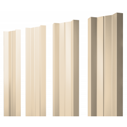Штакетник М-образный 0.5 Satin RAL 1014 Штакетник М-образный 0.5 Satin RAL 1014